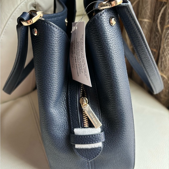 NWT Kate Spade Leila Patchwork Suede medium Triple compartment Shoulder Bag - Picture 9 of 10